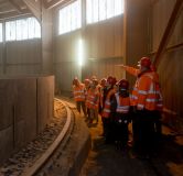 Inside the kiln feed store